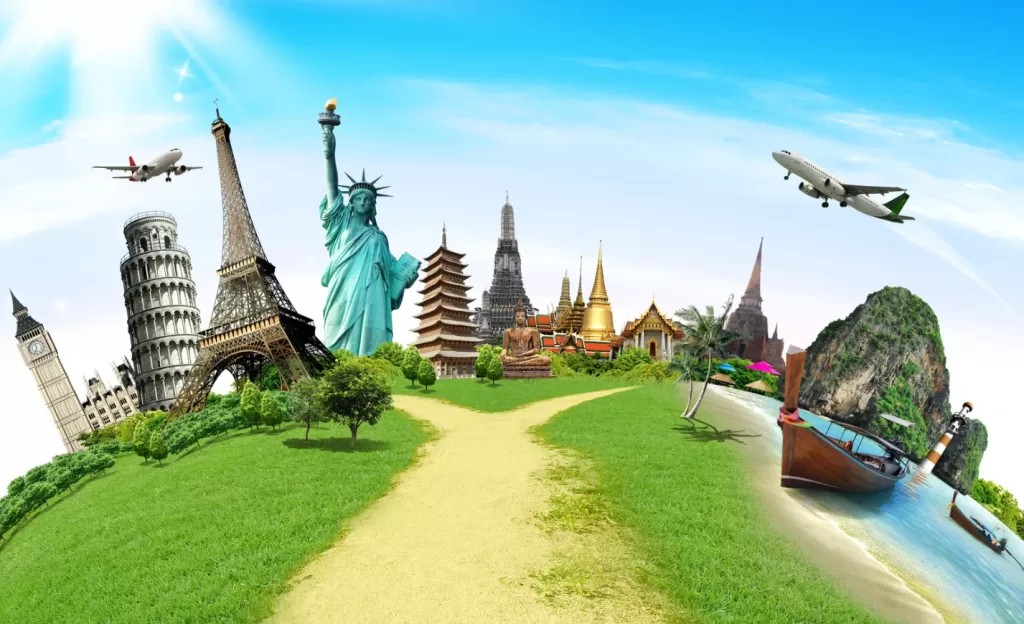 vision board for travel goals