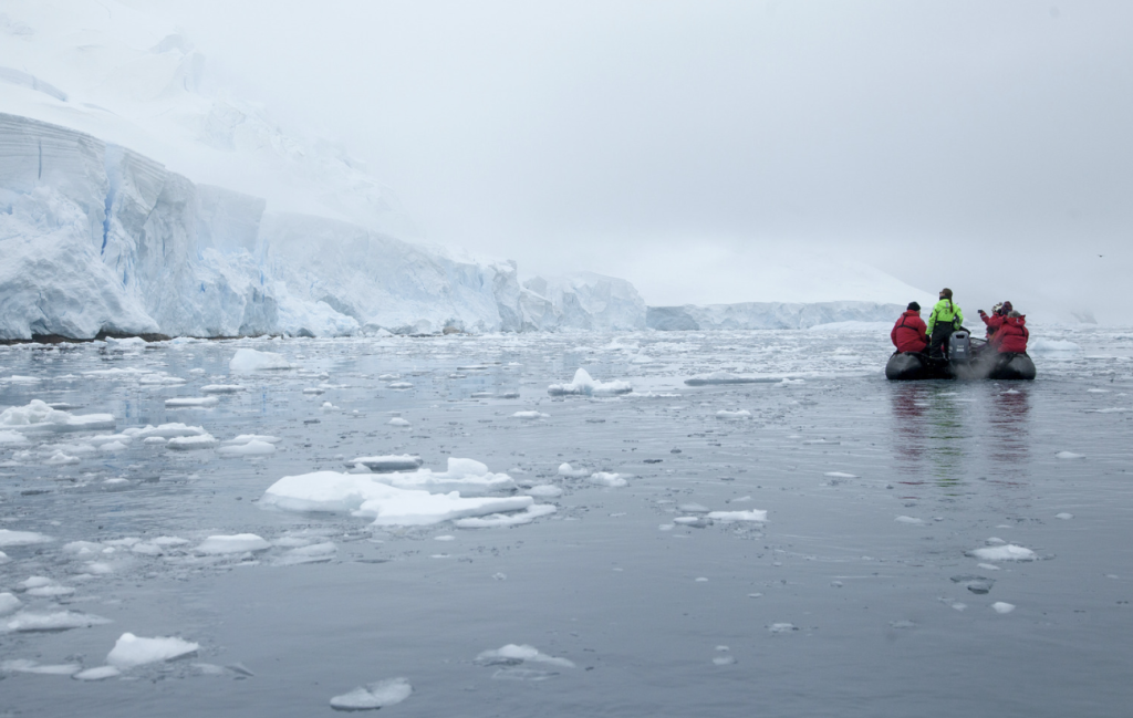 Antarctic Expedition on a Zodiac