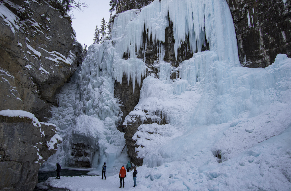Frozen Johnston Canyon