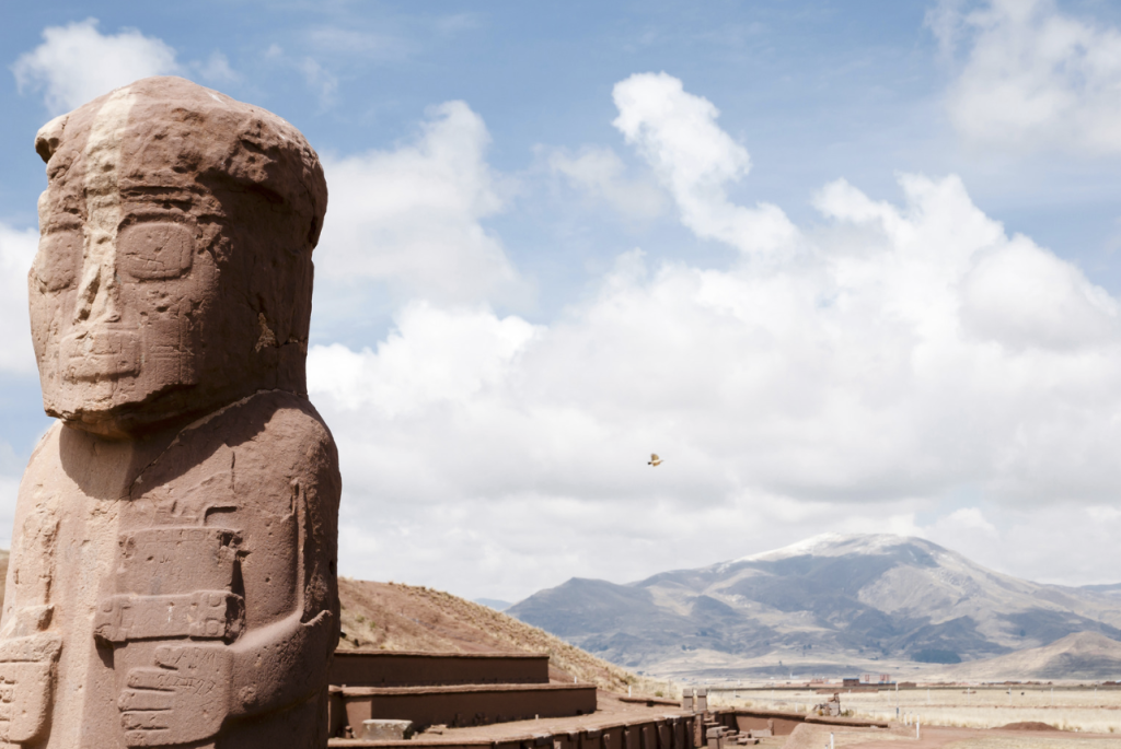Ponce Estela Monument in Tiwanaku - Bolivia
